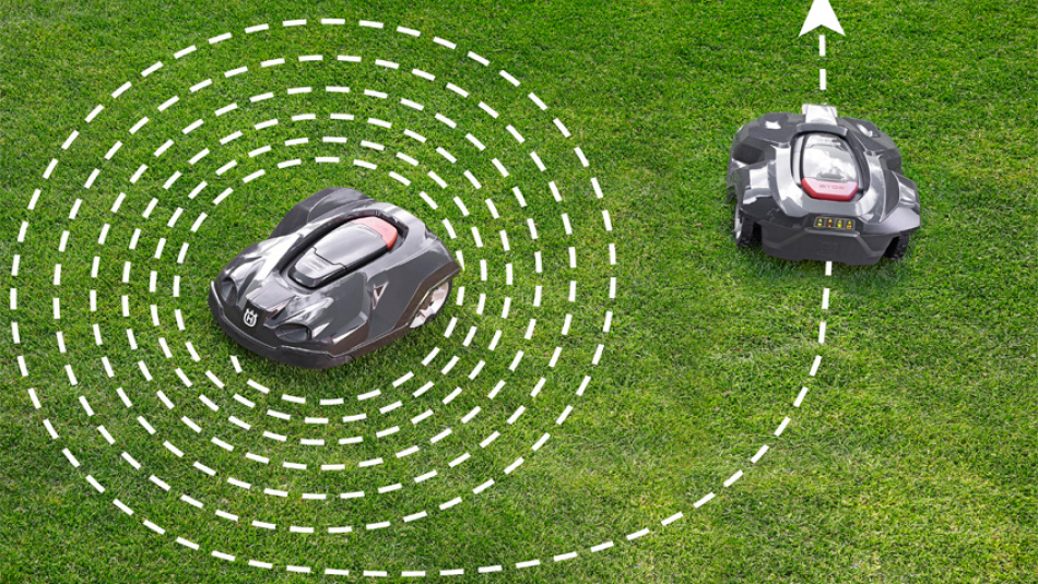 L'Automower®et sa fonction de tonte en spirale