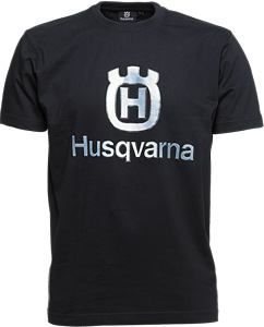 Husqvarna T-Shirt, marinblå - stor logotype i gruppen Husqvarna Kläder & Skyddsutrustning / Arbetskläder/Accessoarer hos Motorsågsbutiken (1016371)