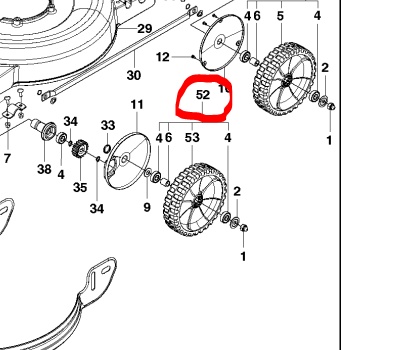 Hjul i gruppen  hos Motorsågsbutiken (2956670-03)