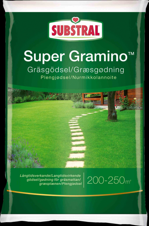Substral Gräsmattegödsel Super Gramino i gruppen Husqvarna Skog och Trädgårdsprodukter / Gräsfrö och gödsel / Odling hos Motorsågsbutiken (41914)