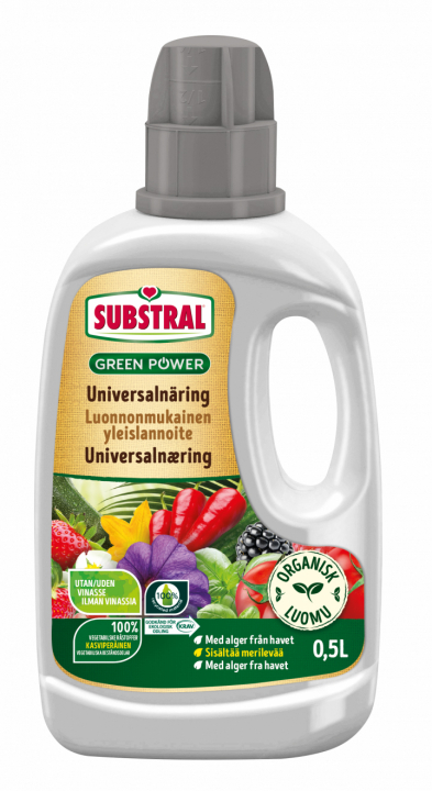 Substral Organisk Universalnäring 500ml i gruppen Husqvarna Skog och Trädgårdsprodukter / Gräsfrö och gödsel / Odling hos Motorsågsbutiken (41953)