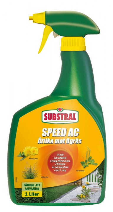 Substral Ogräsättika Speed AC 1L spray i gruppen Skog och Trädgårdsprodukter / Gräsfrö och gödsel / Odling hos Motorsågsbutiken (41969)