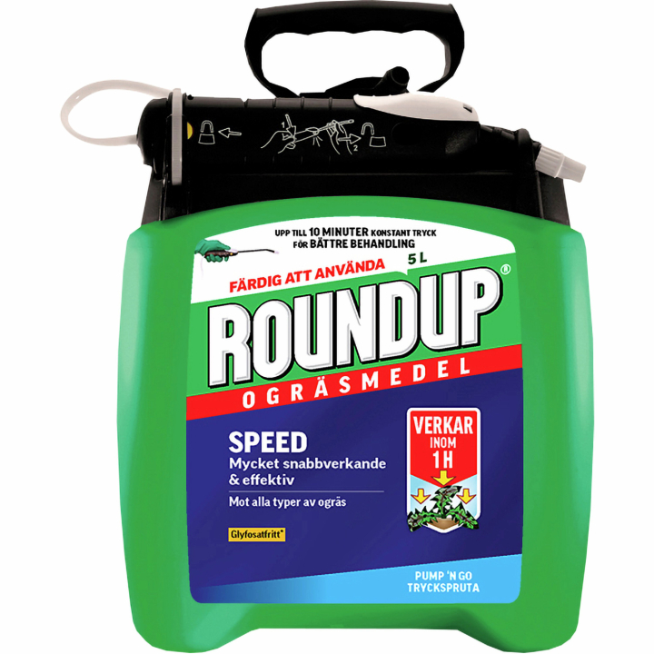 Roundup Pump'n Go ogräsmedel 5L i gruppen Husqvarna Skog och Trädgårdsprodukter / Gräsfrö och gödsel / Odling hos Motorsågsbutiken (42164)