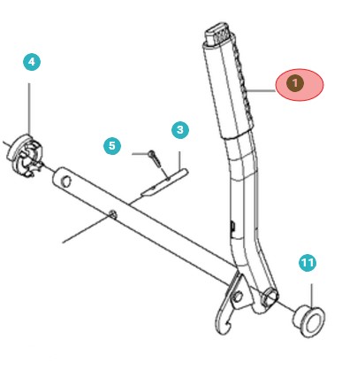 Lifting Lever Assy i gruppen  hos Motorsågsbutiken (5010653-01)