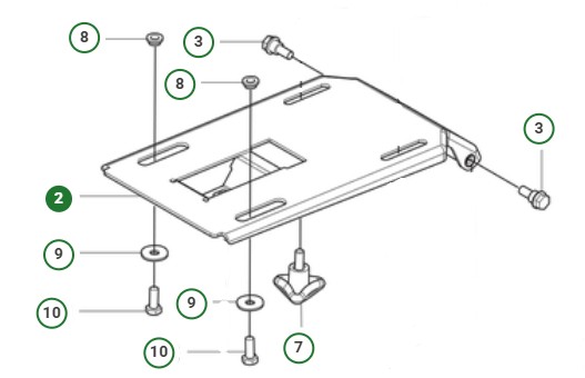 SEAT BRACKET ASSY 200-300 SERI i gruppen  hos Motorsågsbutiken (5011315-06)