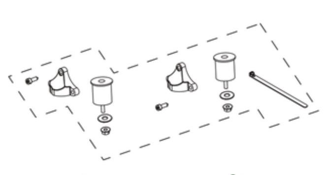 Repair Kit Damper i gruppen Övriga Reservdelar / Reservdelar McCulloch Lövblåsare / Reservdelar McCulloch GB355BP hos Motorsågsbutiken (5014243-33)