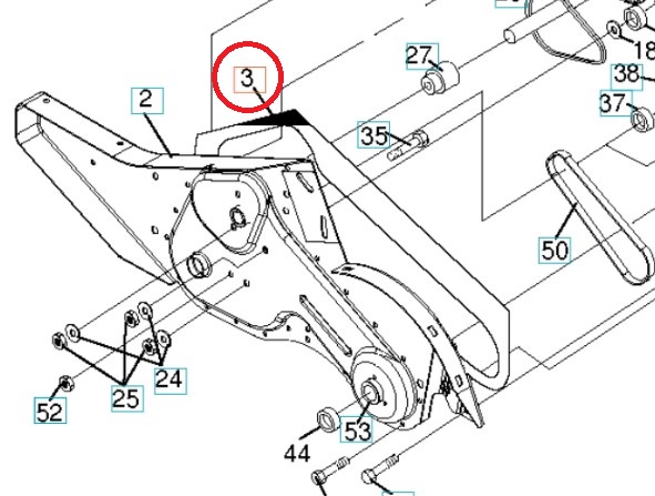 Packning i gruppen Övriga Reservdelar / Reservdelar Husqvarna Jordfräsar / Reservdelar Husqvarna TR430 hos Motorsågsbutiken (5016063-01)