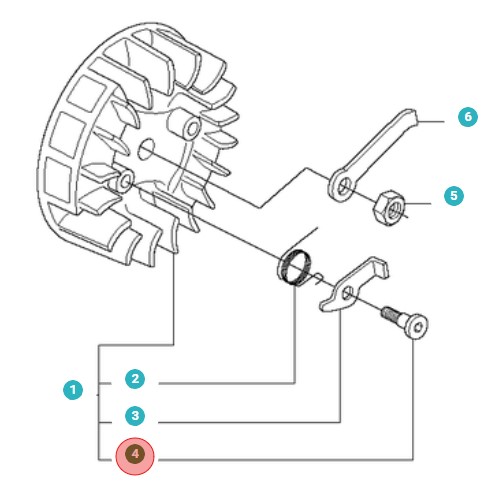 Skruv i gruppen Reservdelar Motorsågar / Reservdelar Jonsered Motorsågar / Reservdelar Jonsered CS2135T hos Motorsågsbutiken (5018199-05)