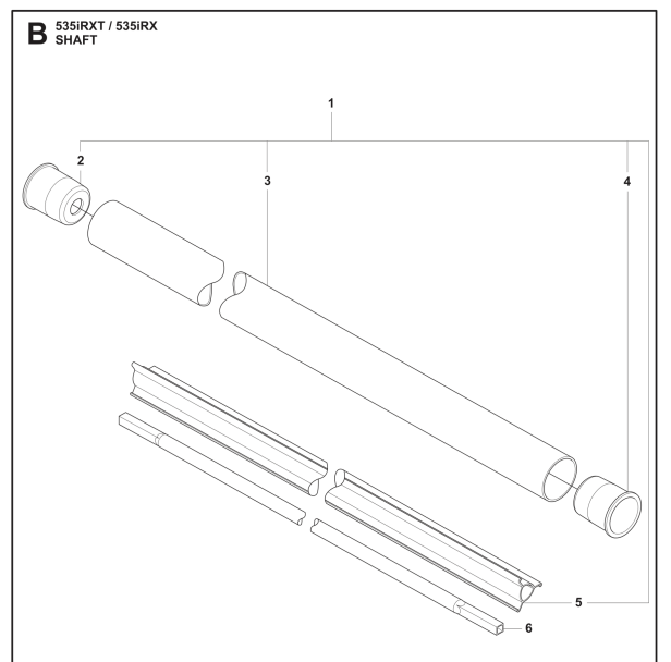 Tube Assy i gruppen Reservdelar Röjsågar / Röjsågar Husqvarna 500-serie / Reservdelar Husqvarna 535iRX hos Motorsågsbutiken (5019197-03)