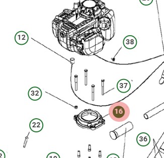 Adapter i gruppen Övriga Reservdelar / Reservdelar Husqvarna Jordfräsar / Reservdelar Husqvarna T300RH hos Motorsågsbutiken (5019856-01)