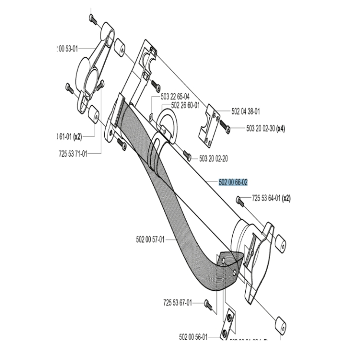 Upphängning i gruppen Reservdelar Röjsågar / Röjsågar Husqvarna 100-serie / Reservdelar Husqvarna 165RX hos Motorsågsbutiken (5020066-02)