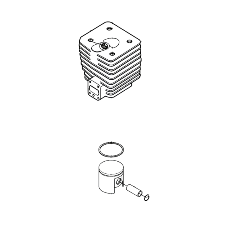 Cylinder Jonsered RS51, RS52 i gruppen Reservdelar Röjsågar / Reservdelar Jonsered Röjsågar / Reservdelar Jonsered RS52 hos Motorsågsbutiken (5021278-01)