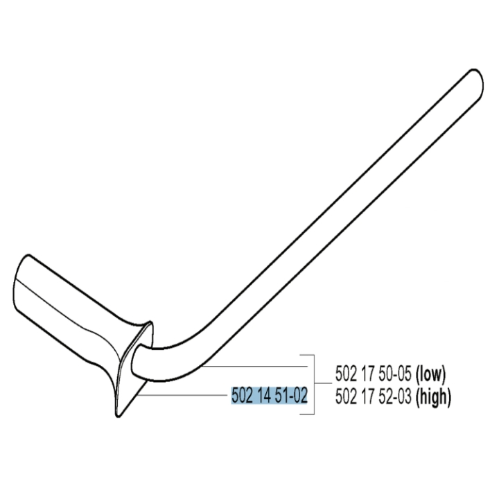 Handtag Vänster 5021451-02 i gruppen Reservdelar Röjsågar / Reservdelar Jonsered Röjsågar / Reservdelar Jonsered RS52 hos Motorsågsbutiken (5021451-02)
