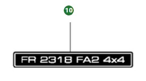Label Fr2318 Fa2 4X4 i gruppen hos Motorsågsbutiken (5022926-10)