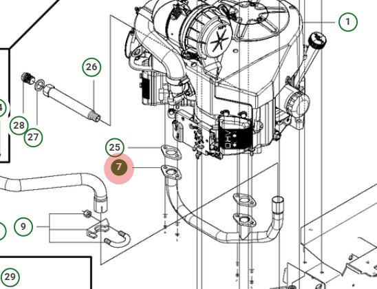 Avgasrör i gruppen hos Motorsågsbutiken (5026367-01)
