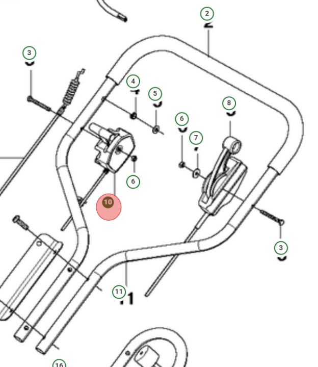 Gasreglage i gruppen  hos Motorsågsbutiken (5033127-02)