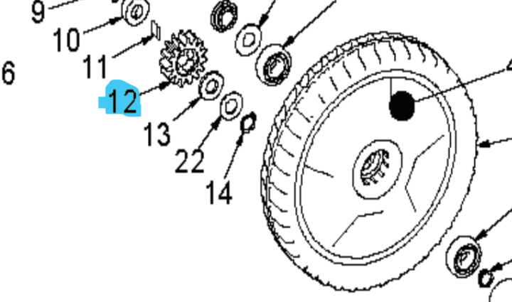 Drivkugghjul Vx Brilliant i gruppen  hos Motorsågsbutiken (5033270-01)