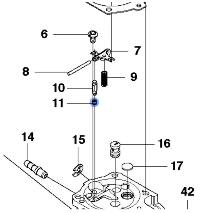 Seat-In Valve Plated 5035923-01 i gruppen Reservdelar Motorsågar / Reservdelar Jonsered Motorsågar / Reservdelar Jonsered CS2188 hos Motorsågsbutiken (5035923-01)