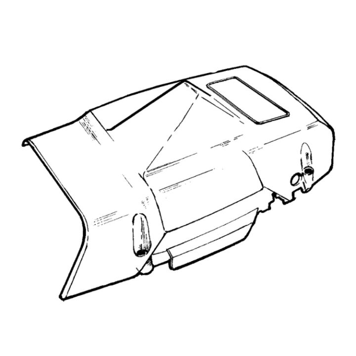 Cylinderkåpa Std,, Hel i gruppen Reservdelar Motorsågar / Reservdelar Jonsered Motorsågar / Reservdelar Jonsered CS2165 hos Motorsågsbutiken (5036974-01)