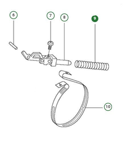 BROMSFJÄDER i gruppen Reservdelar Motorsågar / Reservdelar Jonsered Motorsågar / Reservdelar Jonsered 630 hos Motorsågsbutiken (5037171-01)