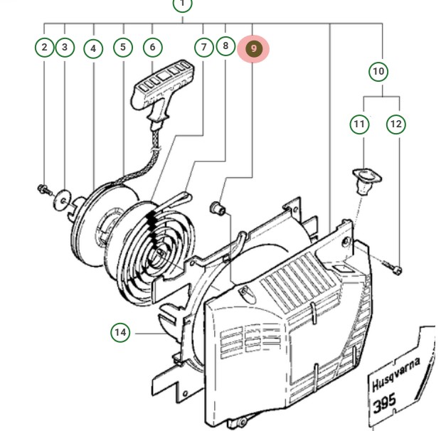 Hylsa i gruppen Reservdelar Motorsågar / Reservdelar Jonsered Motorsågar / Reservdelar Jonsered 2083 hos Motorsågsbutiken (5038420-01)