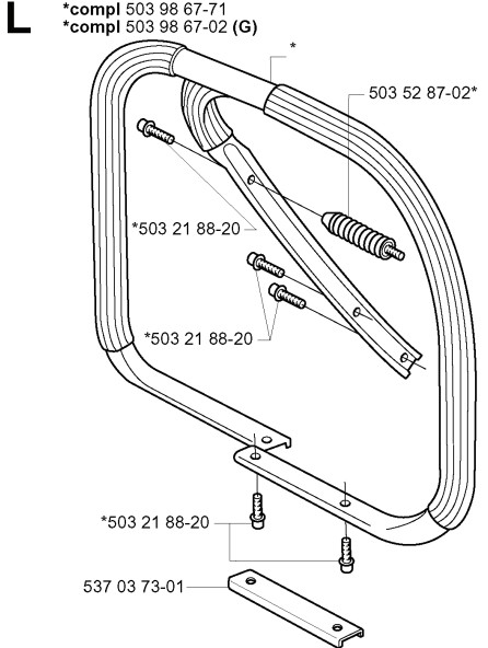 Handtag Runtom (G) i gruppen Reservdelar Motorsågar / Husqvarna Motorsågar 300-serie / Reservdelar Husqvarna 385 hos Motorsågsbutiken (5039867-02)