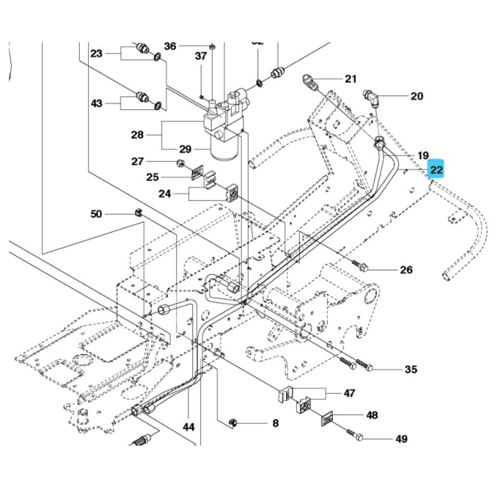 Hydraulrör i gruppen  hos Motorsågsbutiken (5042099-01)