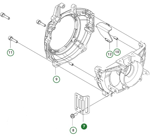 GUARD i gruppen Reservdelar Röjsågar / Röjsågar Husqvarna 500-serie / Reservdelar Husqvarna 541RS hos Motorsågsbutiken (5052962-02)
