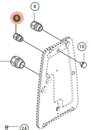Kabelgenomföring M16X1,5 i gruppen hos Motorsågsbutiken (5055269-01)