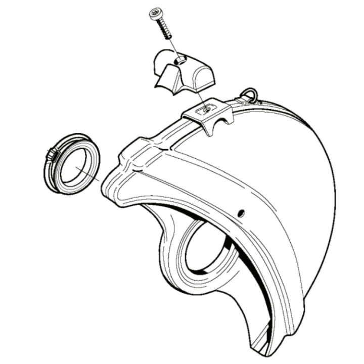 Sprängskydd Kpl Chrome 12 i gruppen Övriga Reservdelar / Reservdelar Husqvarna Motorkap / Reservdelar Husqvarna K960 hos Motorsågsbutiken (5063405-01)
