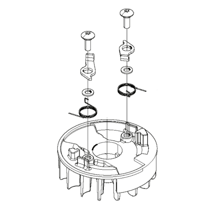 Rotor-A i gruppen Övriga Reservdelar / Reservdelar Husqvarna Häcksaxar / Reservdelar Husqvarna 226HD75S hos Motorsågsbutiken (5066560-01)