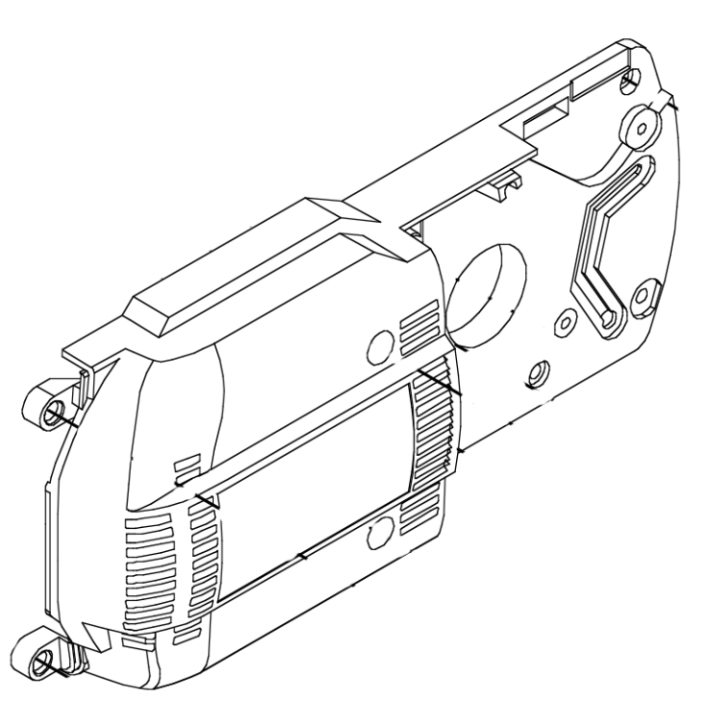 Motorhus i gruppen Reservdelar Motorsågar / Husqvarna Motorsågar 300-serie / Reservdelar Husqvarna 315, 320 Electric hos Motorsågsbutiken (5080443-27)