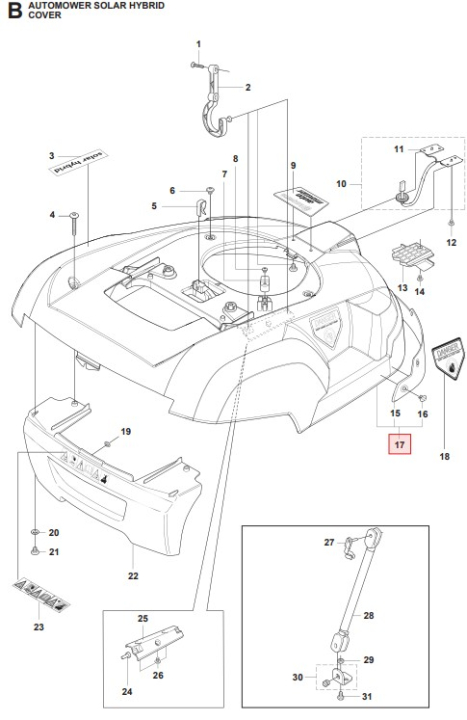 Kaross Kit Solar Hybrid i gruppen  hos Motorsågsbutiken (5100967-03)