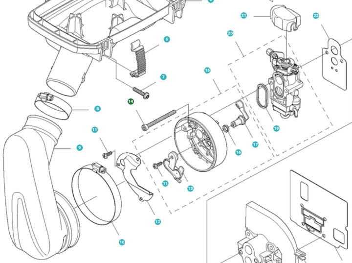 Bult i gruppen Övriga Reservdelar / Reservdelar Jonsered Lövblåsare / Reservdelar Jonsered BB2280 hos Motorsågsbutiken (5153907-01)