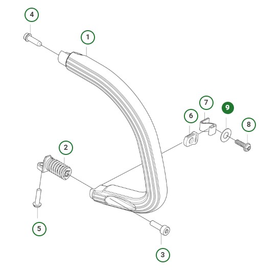 WASHER 0164020508 i gruppen Reservdelar Motorsågar / Husqvarna Motorsågar 500-serie / Reservdelar Husqvarna T540XP Mark III hos Motorsågsbutiken (5160769-01)