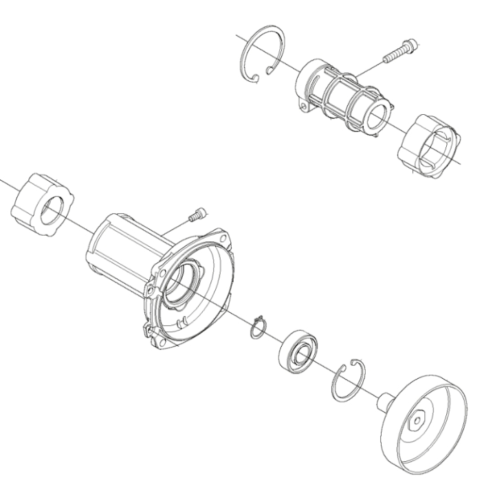 HOUSING-ASSY i gruppen Reservdelar Röjsågar / Röjsågar Husqvarna 200-serie / Reservdelar Husqvarna 253RJ hos Motorsågsbutiken (5216648-02)