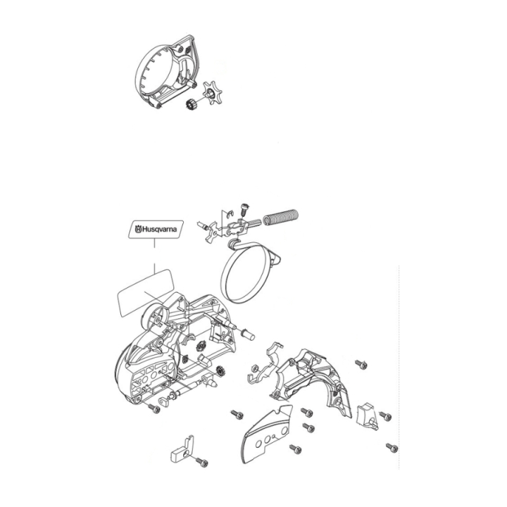 Kopplingskåpa Kpl i gruppen Reservdelar Motorsågar / Husqvarna Motorsågar 100-serie / Reservdelar Husqvarna 140 hos Motorsågsbutiken (5219259-01)