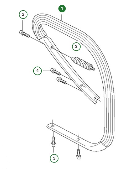 FRONT HANDLE ASSY NOT HEATED i gruppen Reservdelar Motorsågar / Husqvarna Motorsågar 300-serie / Reservdelar Husqvarna 372XP hos Motorsågsbutiken (5224288-03)