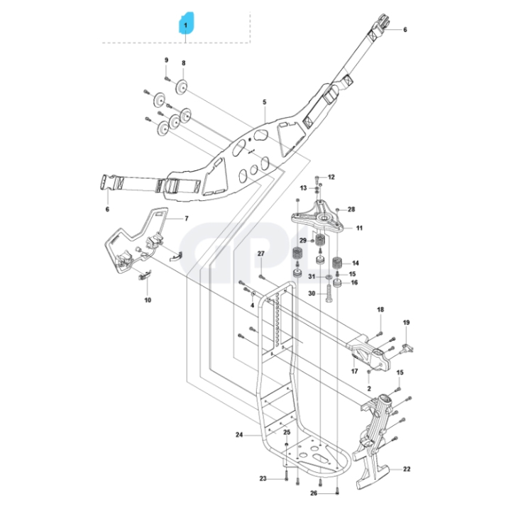 Sele Kpl i gruppen Reservdelar Röjsågar / Röjsågar Husqvarna 500-serie / Reservdelar Husqvarna 535FBX hos Motorsågsbutiken (5229535-01)