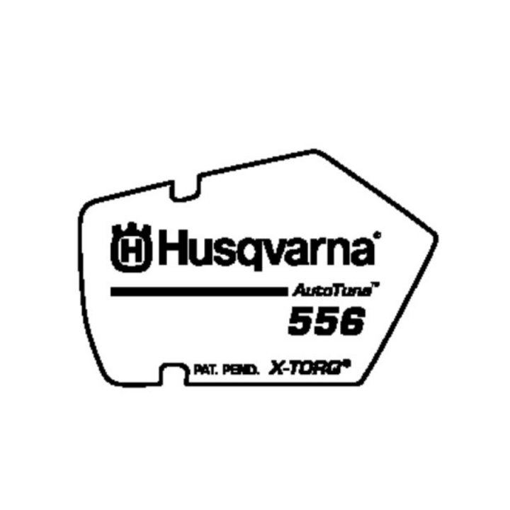 Dekal i gruppen Reservdelar Motorsågar / Husqvarna Motorsågar 500-serie / Reservdelar Husqvarna 556 hos Motorsågsbutiken (5230356-07)