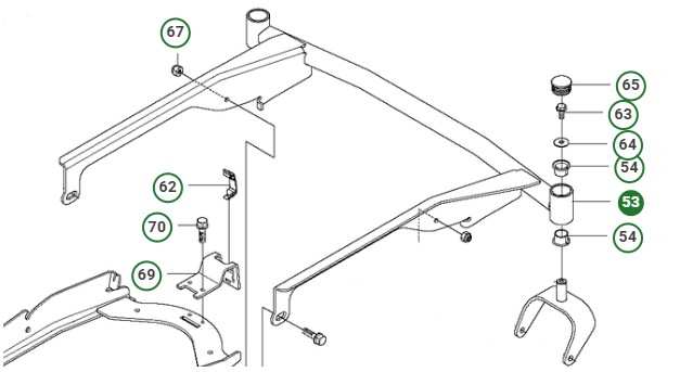 DECK FRAME WELDING ASSY HUSQVA i gruppen  hos Motorsågsbutiken (5230865-05)