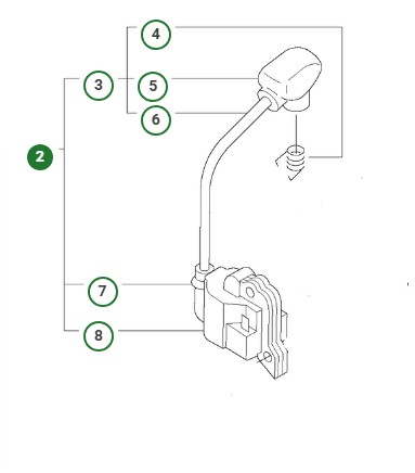 Tändmodul Jonsered BC2043, GC2053 i gruppen Reservdelar Röjsågar / Reservdelar Jonsered Röjsågar / Reservdelar Jonsered GC2053 hos Motorsågsbutiken (5231028-01)