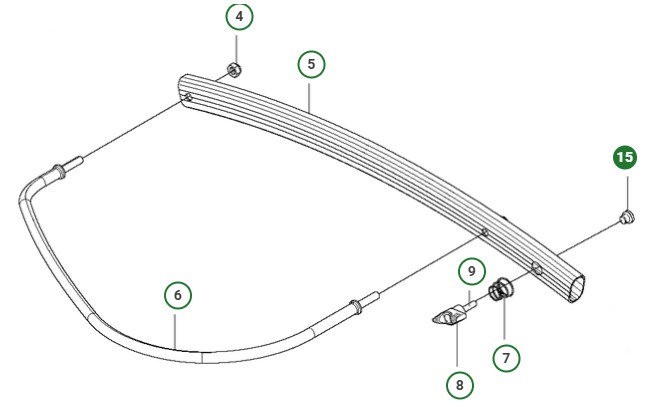 Nitmutter i gruppen Reservdelar Röjsågar / Röjsågar Husqvarna 500-serie / Reservdelar Husqvarna 535FBX hos Motorsågsbutiken (5252383-01)