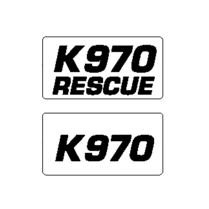Dekal i gruppen Övriga Reservdelar / Reservdelar Husqvarna Motorkap / Reservdelar Husqvarna K970 hos Motorsågsbutiken (5255716-02)