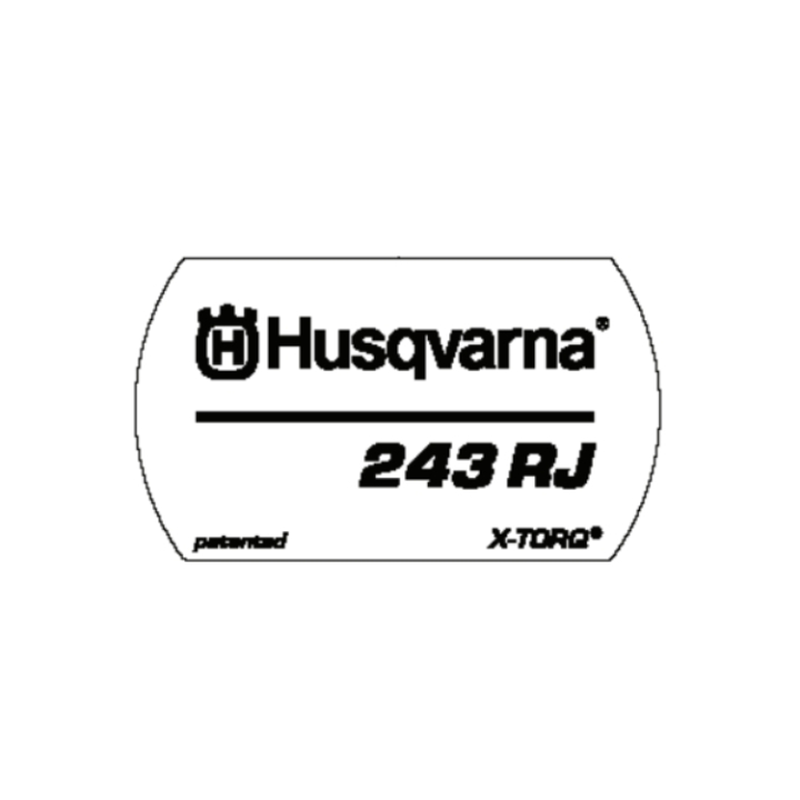 Label,Recoil i gruppen Reservdelar Röjsågar / Röjsågar Husqvarna 200-serie / Reservdelar Husqvarna 243RJ hos Motorsågsbutiken (5287067-01)