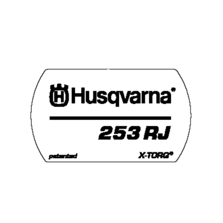 Dekal i gruppen Reservdelar Röjsågar / Röjsågar Husqvarna 200-serie / Reservdelar Husqvarna 253RJ hos Motorsågsbutiken (5287710-01)