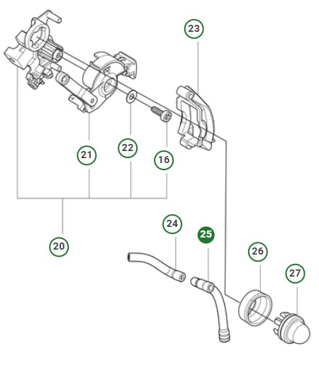 FUEL HOSE i gruppen Reservdelar Motorsågar / Husqvarna Motorsågar 500-serie / Reservdelar Husqvarna T540XP Mark III hos Motorsågsbutiken (5294111-01)