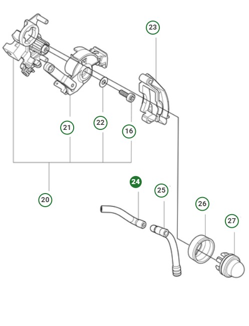 SUCTION HOSE FUEL i gruppen Reservdelar Motorsågar / Husqvarna Motorsågar 500-serie / Reservdelar Husqvarna 540 XP Mark III hos Motorsågsbutiken (5294112-01)