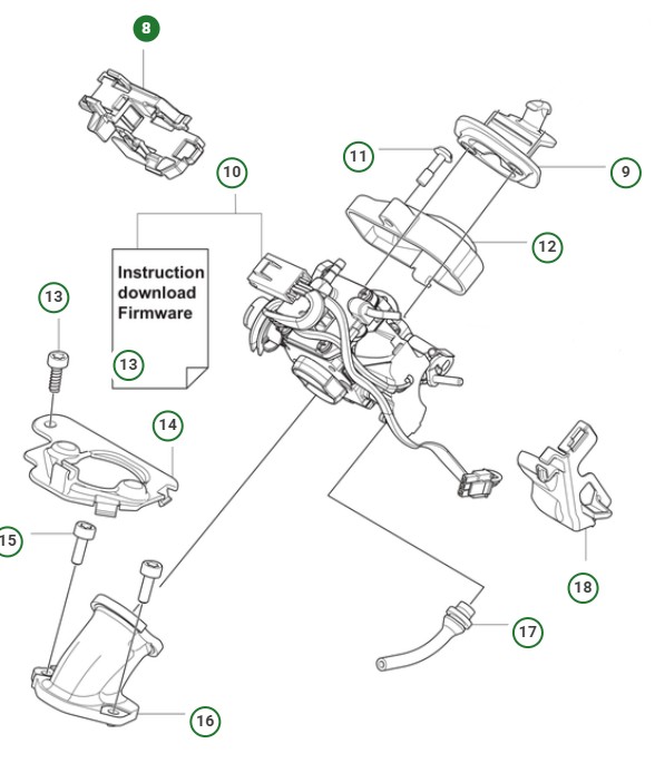 BRACKET CONNECTOR 39CC i gruppen Reservdelar Motorsågar / Husqvarna Motorsågar 500-serie / Reservdelar Husqvarna T540XP Mark III hos Motorsågsbutiken (5295494-01)