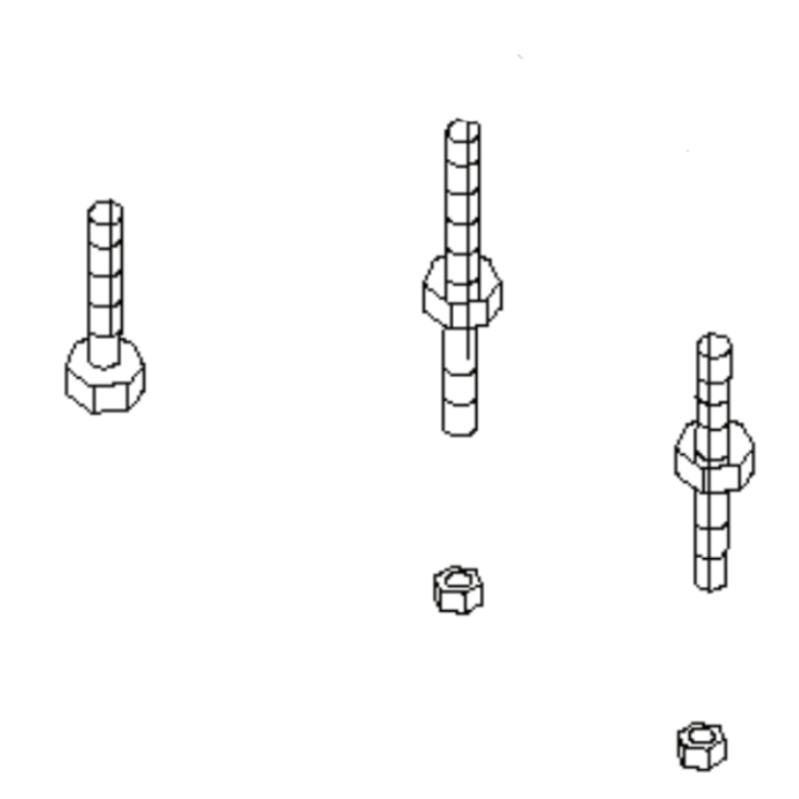 INSTALLATION KIT BOLTS AND NUT i gruppen  hos Motorsågsbutiken (5295951-01)